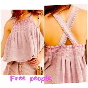Free People Marina Denim Top